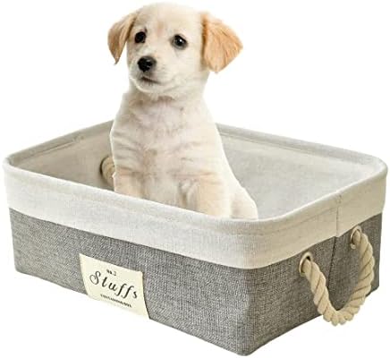 Cestas de cães de cesta de pet -pet para brinquedos, suprimentos de animais de estimação com baixa cesta de armazenamento