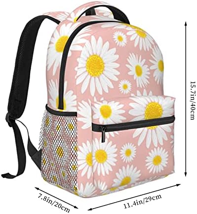 Daisy Travel Laptop Backpack Women Bookbag Backpack School Lightweight para meninas Backpack da faculdade Ajusta