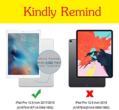 iPad Pro 12,9 polegadas 2ª/1ª geração 2017/2015 CASO, DMAOS Livro vintage Premium classificado em