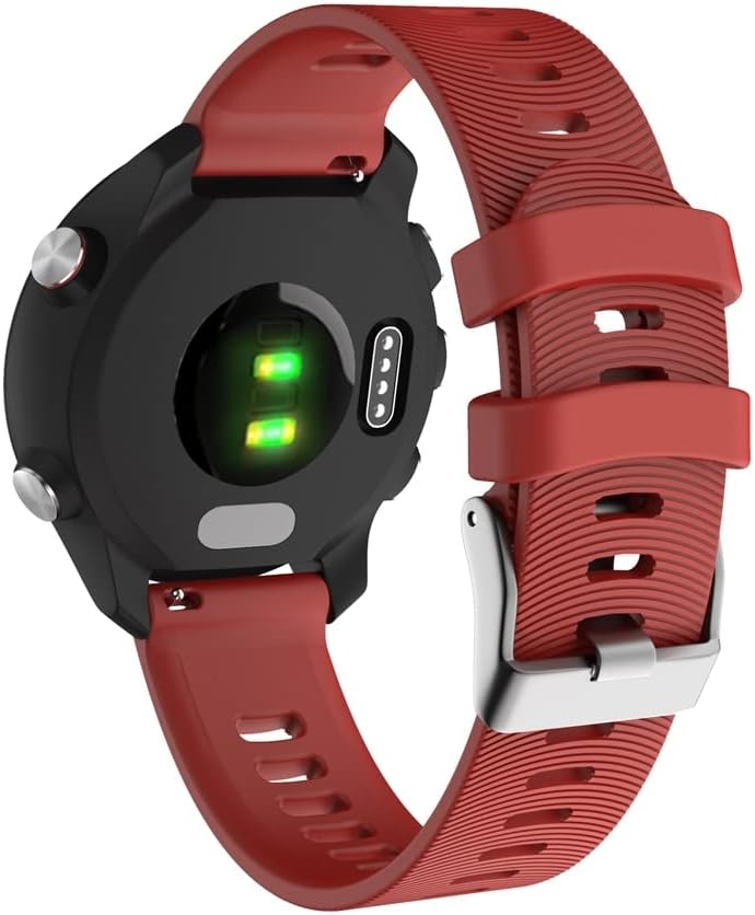 Fndwj 20mm Silicone Watch Band Strap for Garmin Forerunner 245 245m 645 Vivoativo 3 Vivomove HR Smart Smart