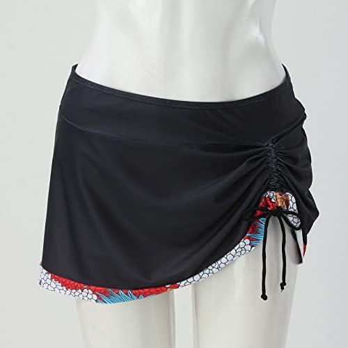 MNBCCCXC Tankini Swimsuits com saia 2 peças de roupas de banho colorido Block de banho para mulheres