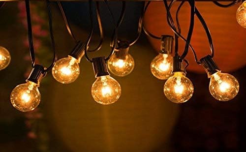 Lâmpadas de lâmpadas transparentes de Brightown G40 Base de parafuso de candelabra, base de parafuso de