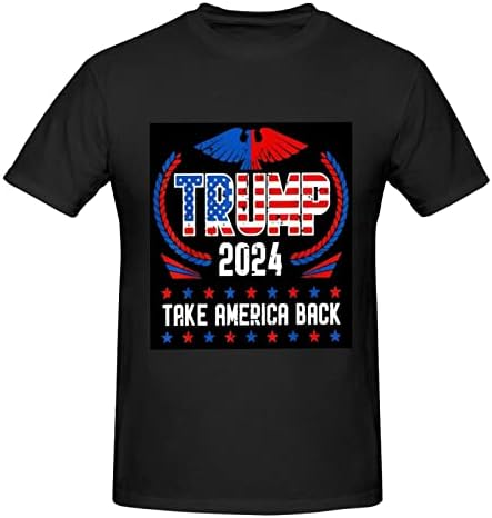 Trump 2024 T-shirt Man toca as camisetas de moda de manga curta
