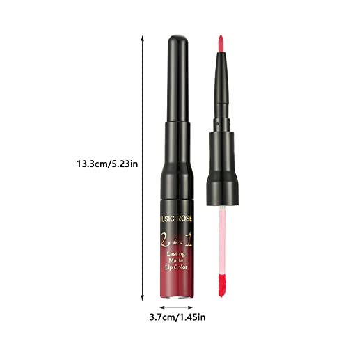 Maquiagem profissional Gloss Two to Head Lip Lip Pen.8ml foste duplo um líquido non stick batom lápis