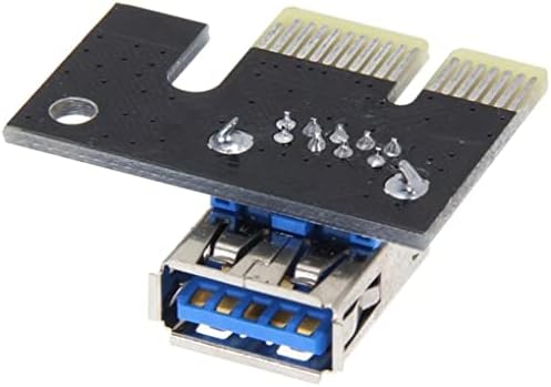 Mini USB 3.0 Cartão de gráficos Riser PCI -E 1x a 16x Adaptador de extensão de mineração de mineração Acessórios