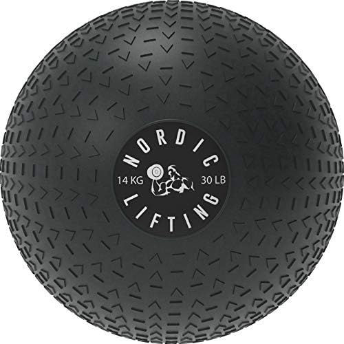 Nordic Lifting Slam Ball 30 lb pacote com bola de parede 20 lb