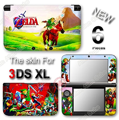Zelda Ocarina of Time Skin Skin Vinyl Sticker Decalk Cober para Nintendo 3DS XL original
