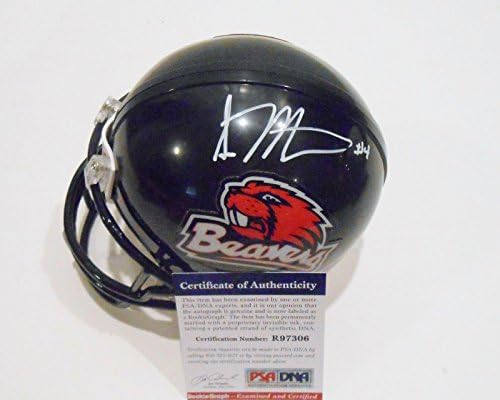 Sean Mannion assinou o Mini Capacete do Estado de Oregon com PSA DNA Beavers Football - Mini capacetes da faculdade