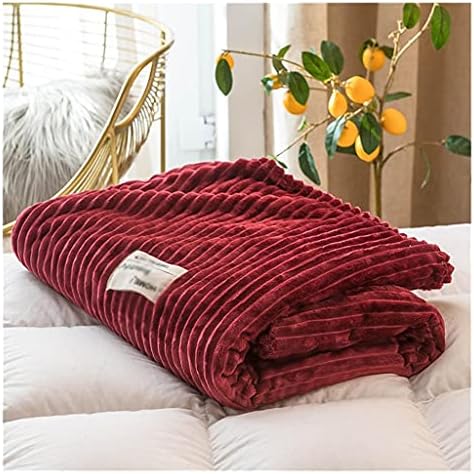 UXZDX CuJux Cobertores de flanela acolchoados para camas Solid listras listradas capa de sofá -cama Cobertores