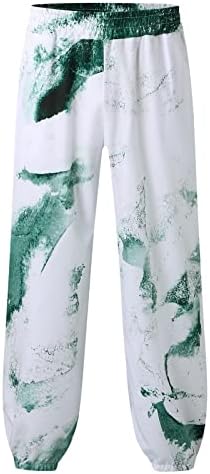 Miashui calças calças calças de calças casuais versáteis todas impressam as calças de calça mais soltas