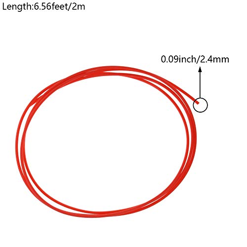1pcs tubulação de encolhimento de calor, 3: 1 Cabo de fio elétrico de bettomshin vermelho ≥600V e 248 ° F, 2mx2,4