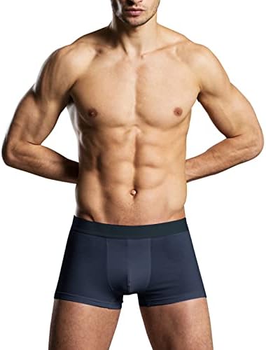 Boxers para homens grandes cores cueca boxeador sólido elástico confortável tamanho da cintura masculino