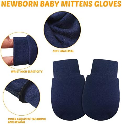 6 pares Baby Baby Mittens No Scratch Scratch Luvas Infantas Criança Anti Scratch Essential Cotton Unsexing