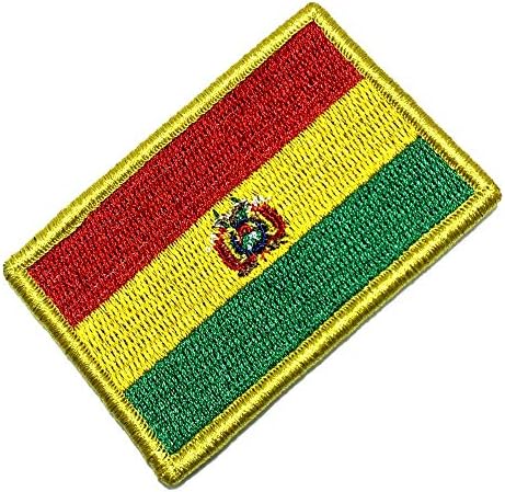 BP0029V 01 BR44 Bolívia Flag bordou o gancho de fechamento de contato