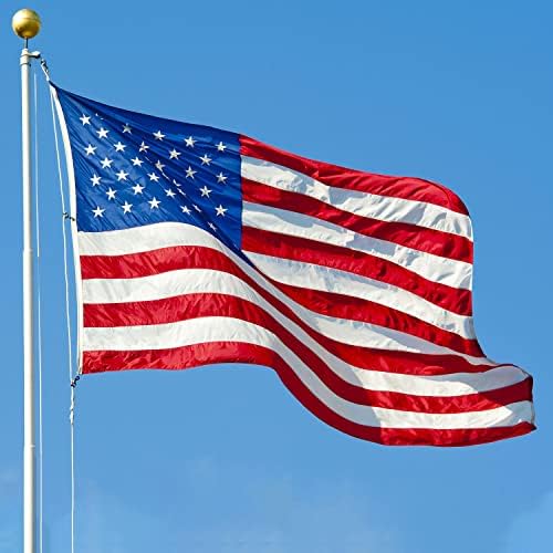 American Flag 3x5 Outdoor fabricado nos EUA Flags de nylon pesados ​​com estrelas bordadas/listras