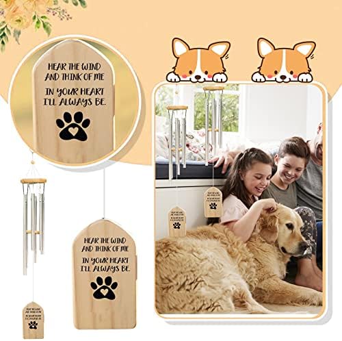 IOPQO PET comemorativo de vento com comemorativo de animal de estimação Pet Lost Gift Dog ou Pet Comemorative Gift