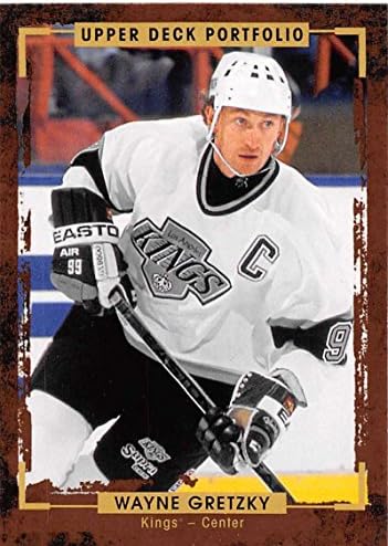 2015-16 Portfólio de convés superior 200 Wayne Gretzky Los Angeles Kings NHL UD Cartão de negociação