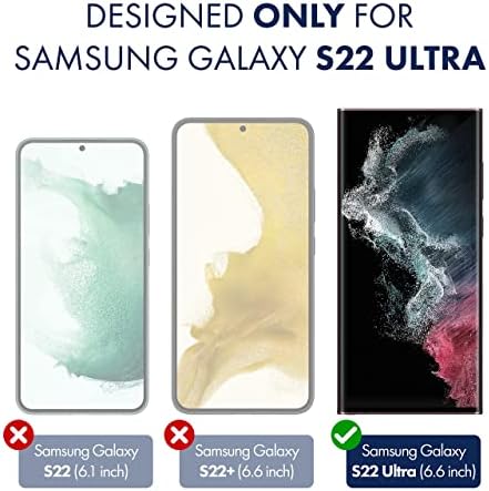 [2 pacote] Protetor de tela anti-Glare Armorsuuit MilitaryShield projetado para Samsung Galaxy S22 Ultra