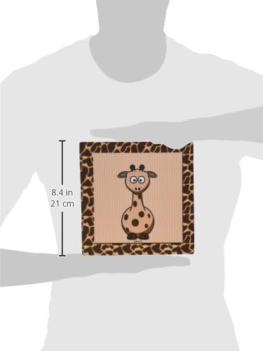 3drose llc 8 x 8 x 0,25 polegadas girafa com girafa impressão mouse blide