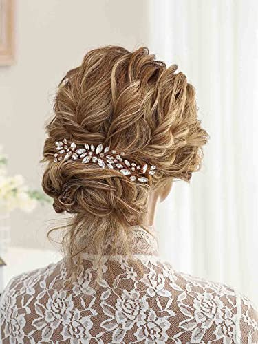 Pinos de cabelo de cristal de casamento de noiva unicra