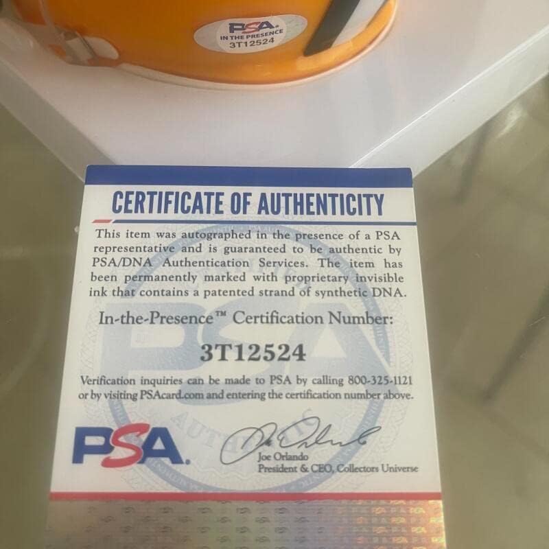 Robert Brooks Packers assinou o Mini Capacete Auto PSA