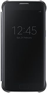 Samsung Galaxy S7 Caso S -View Clear Flip Tampa - Black