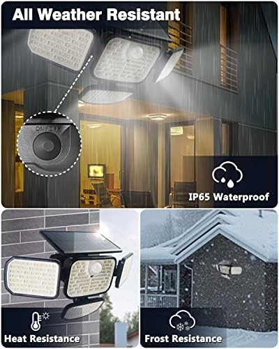 Luzes de inundação solar de Freecube, luzes externas solares com controle remoto, 3 modos, IP65