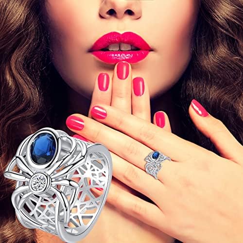 2023 Novo anel Inclado anel feminino Anel de jóias femininas anel de noivado de zircão de personalidade