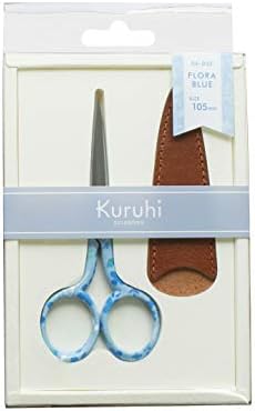 Kawaguchi Kuruhi Crafting Scissors 105mm Flora azul 06-002