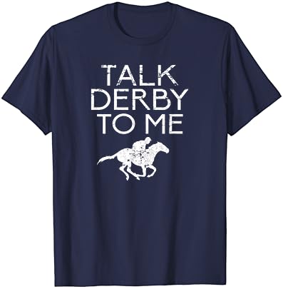 Fale Derby para mim para fãs de cavalos Homens, mulheres adolescentes camiseta