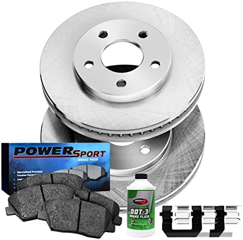 Kit de freios e rotores do esporte de energia Power | pastilhas de freio dianteiras | Rotores e almofadas