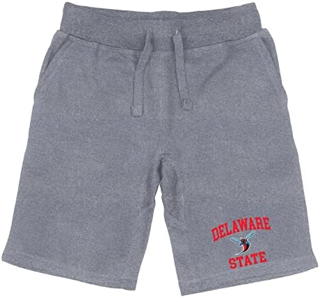 W República Delaware Universidade Estadual Hornets Seal College Fleece Shorts de cordão