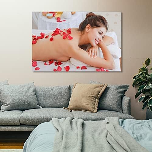 Poster decorativo de salão de beleza lojas de massagem tailandesa Óleo essencial de massagem aberta de massagem