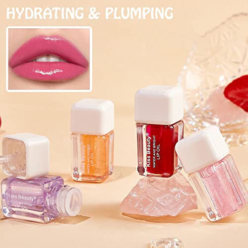 Zarics hidratando óleo de lábio, tonalidade labial hidratante Lip Lip Gloss Transparent Lip Care Balmo
