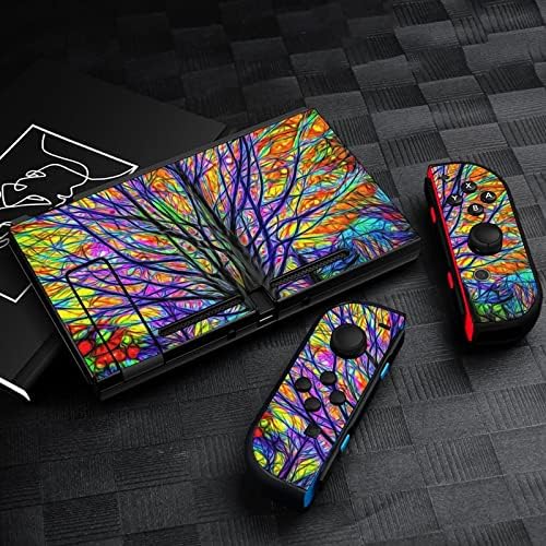 Art Magic Magic Colorful Tree Decals Setors cobre placa face protetora da pele para Nintendo Switch