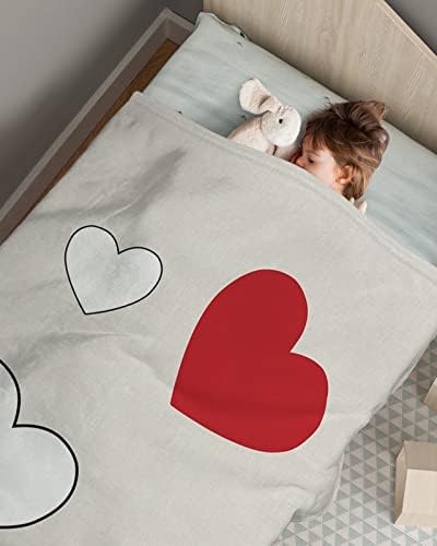 Cobertor de bebê - 30 x 40 - formato de coração vintage cobertores de bebê super macios para meninos