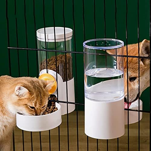 Bienka portátil Dog Water Bottle Automático Tigelas de animais de estimação Gaiola pendurada alimentador
