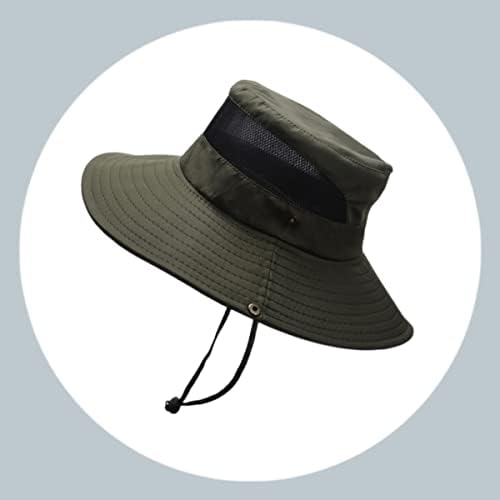 JTJfit de 2 peças masculinas Boonie Hat Hat Balde Sun Chaping Bap com proteção UV para camping de