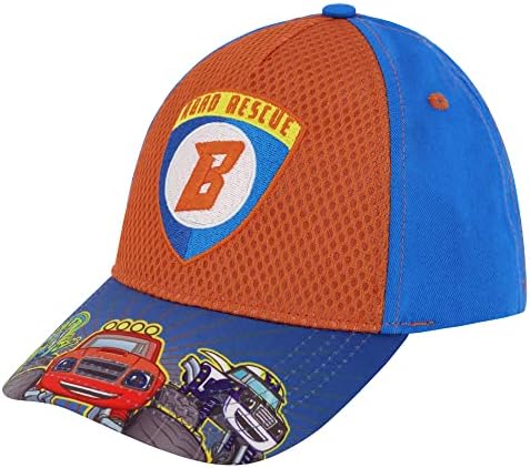 Nickelodeon Boys 'Baseball Cap, Blaze & the Monster Machines Ajustable Hat, Blue/Orange, Criança