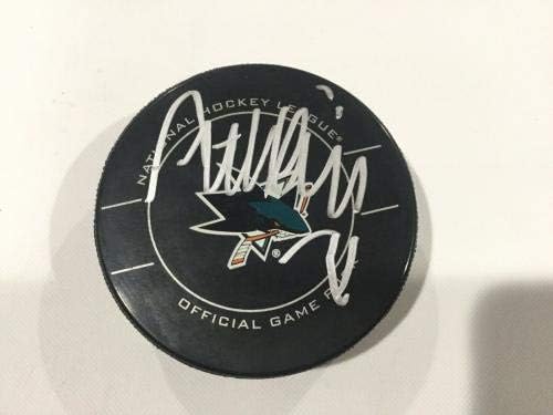Antti Niemi assinou autografado oficial SJ Sharks Hockey Puck PSA DNA CoA A - Pucks NHL autografados