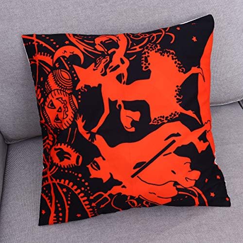 Bestoyard Halloween Party Trophe Prophled Case Square Fashion Cushion Pillow Protector para Sofá Carro