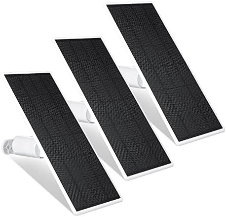 Painel solar de Wasserstein para o Google Nest Cam Outdoor ou Indoor, Bateria - 2,5W energia solar