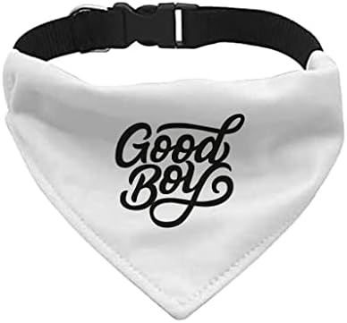 Good Boy Pet Bandana Collar - Design de texto Colar de cachecol - Bandana de cachorro impresso