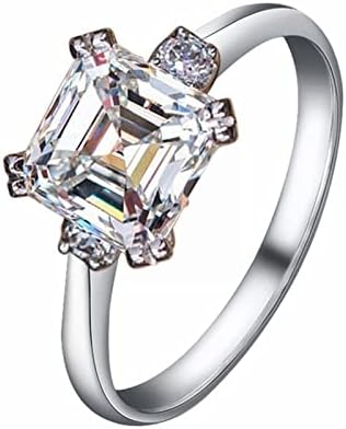 2023 Feminino Vintage Diamond Ring Zircon Noivado anel de casamento Rings Tamanho 8