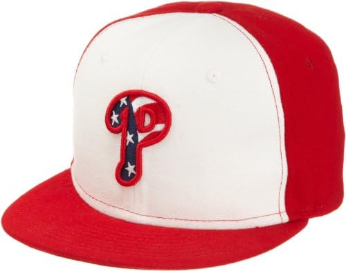 MLB Philadelphia Phillies 2011 Estrelas e listras 5950 Cap, Scarlet/White, 6 1/2