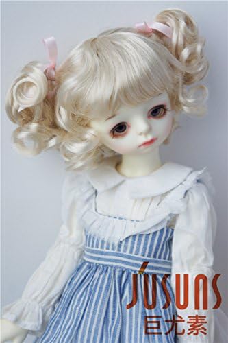 Jusuns Doll Wigs JD011 8-9 polegadas 21-23cm Adorável encantador mohair BJD Wigs 1/3 SD DOD LATI RED DOLL