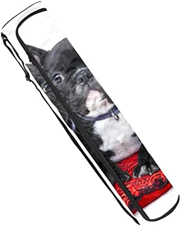 Ratgdn Yoga Mat Bag, Bulldog Exercício de ioga transportadora de tape