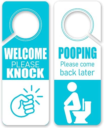 Pooping Por favor, volte mais tarde, sinal do punhal do punhal de recepção, por favor, bata o sinal