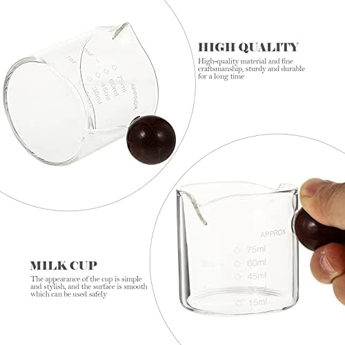 Ultnice Double Spouts Milk Cup Hanking Creative Copo Home Glass Coffee Caneca