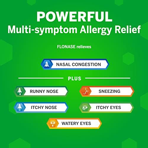 Spray nasal de alergia à alergia à flonase, medicina de alergia não sonolenta 24 horas, spray